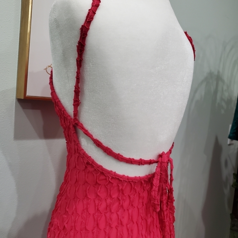 SOLID RUCHED MAXI DRESS - Picture 8 of 8